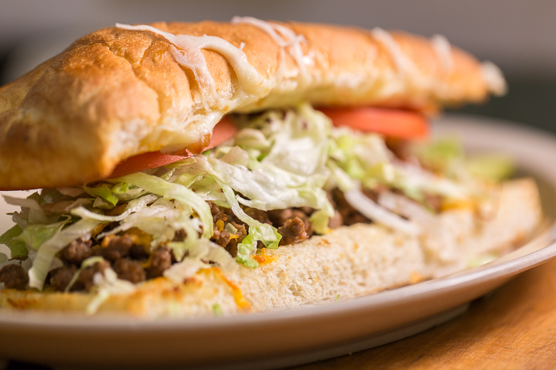 Bacon Cheeseburger Grinder